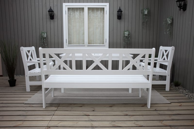Olivo Spisegruppe - Hvit - Hagemøbler & utemiljø - Hagegruppe - Spisegrupper hage