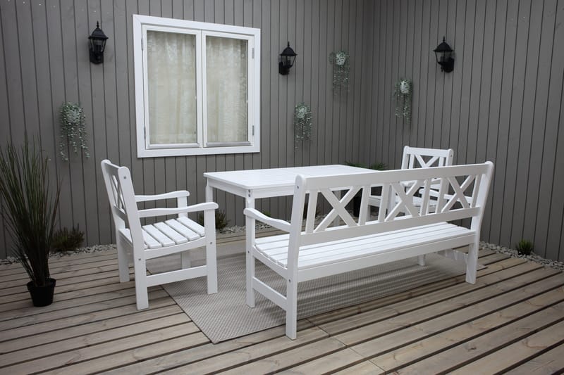 Olivo Spisegruppe - Hvit - Hagemøbler & utemiljø - Hagegruppe - Spisegrupper hage