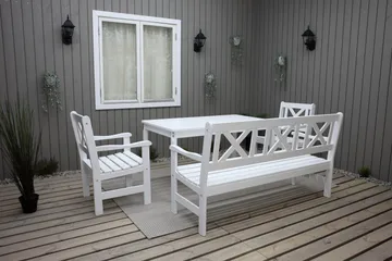 Olivo Spisegruppe - Hvit - Hagemøbler & utemiljø - Hagegruppe - Spisegrupper hage
