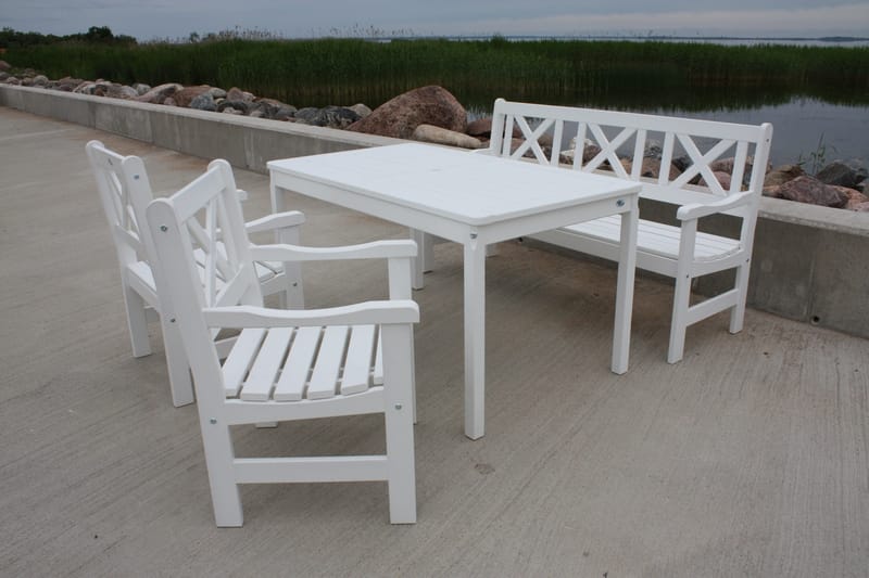 Olivo Spisegruppe - Hvit - Hagemøbler & utemiljø - Hagegruppe - Spisegrupper hage