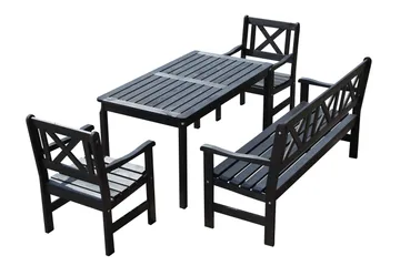 Olivo Spisegruppe - Kaffesvart - Hagemøbler & utemiljø - Hagegruppe - Spisegrupper hage