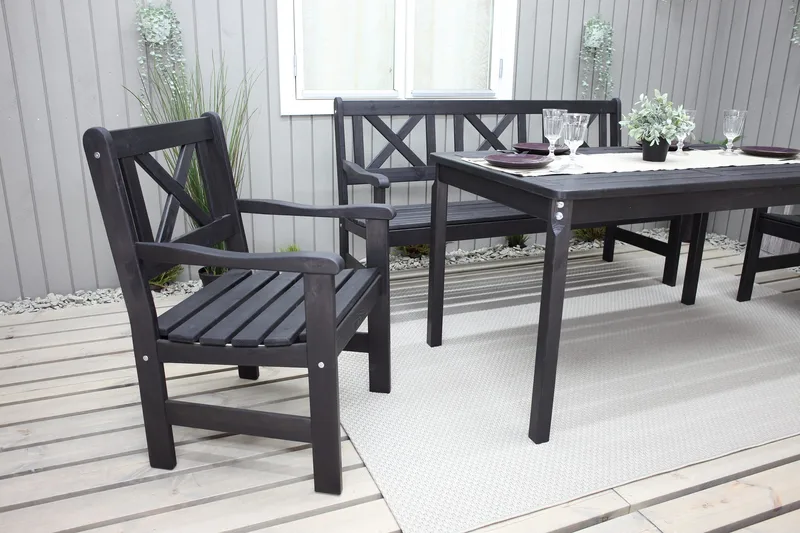 Olivo Spisegruppe - Kaffesvart - Hagemøbler & utemiljø - Hagegruppe - Spisegrupper hage