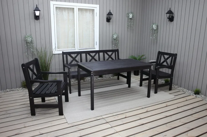 Olivo Spisegruppe - Kaffesvart - Hagemøbler & utemiljø - Hagegruppe - Spisegrupper hage