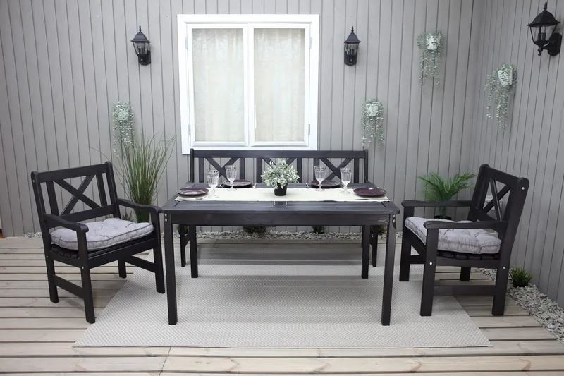 Olivo Spisegruppe - Kaffesvart - Hagemøbler & utemiljø - Hagegruppe - Spisegrupper hage