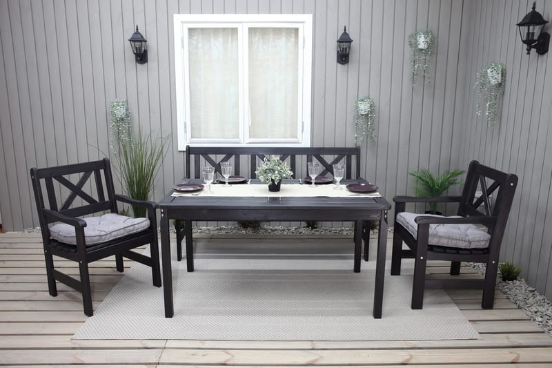 Olivo Spisegruppe - Kaffesvart - Hagemøbler & utemiljø - Hagegruppe - Spisegrupper hage