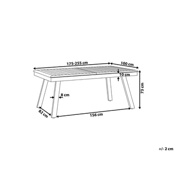Pereta Hagegruppe Med Bord + 6 Stoler - Grå - Hagemøbler & utemiljø - Hagegruppe - Spisegrupper hage