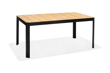 Portals Spisegruppe 161 cm + 2 Benker - Svart / Tre - Hagemøbler & utemiljø - Hagegruppe - Spisegrupper hage