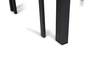 Portland Spisegruppe 152-210x90 + 6 Sierra Stablestol - Svart - Hagemøbler & utemiljø - Hagegruppe - Spisegrupper hage