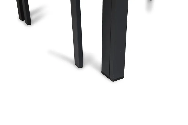 Portland Spisegruppe 152-210x90 + 6 Sierra Stablestol - Svart - Hagemøbler & utemiljø - Hagegruppe - Spisegrupper hage