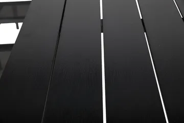 Portland Spisegruppe 152-210x90 + 6 Sierra Stablestol - Svart - Hagemøbler & utemiljø - Hagegruppe - Spisegrupper hage