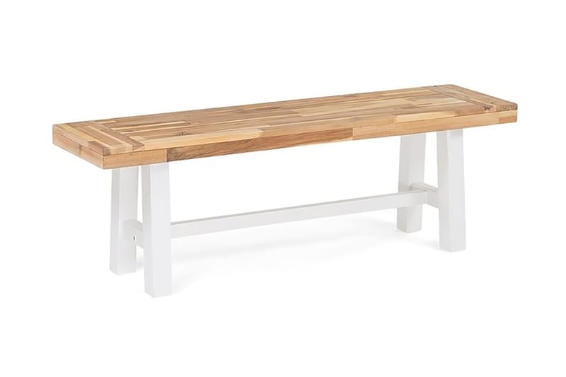 Scania Hagebord + 2 Benker 80 cm - Hvit - Hagemøbler & utemiljø - Hagegruppe - Spisegrupper hage