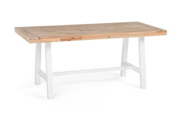 Scania Hagebord + 2 Benker 80 cm - Hvit - Hagemøbler & utemiljø - Hagegruppe - Spisegrupper hage