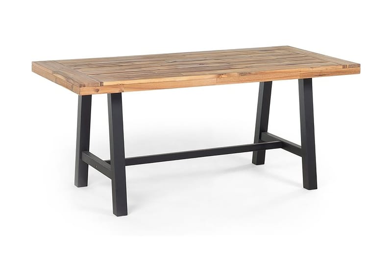 Scania Hagebord + 2 Benker 80 cm - Svart - Hagemøbler & utemiljø - Hagegruppe - Spisegrupper hage