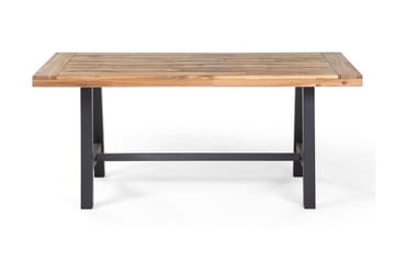 Scania Hagebord + 2 Benker 80 cm - Svart - Hagemøbler & utemiljø - Hagegruppe - Spisegrupper hage