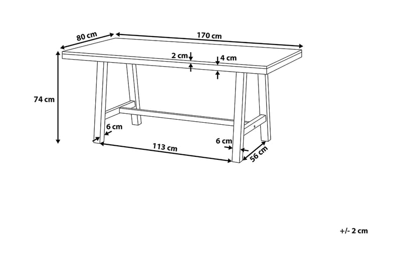 Scania Hagebord + 2 Benker 80 cm - Hvit - Hagemøbler & utemiljø - Hagegruppe - Spisegrupper hage