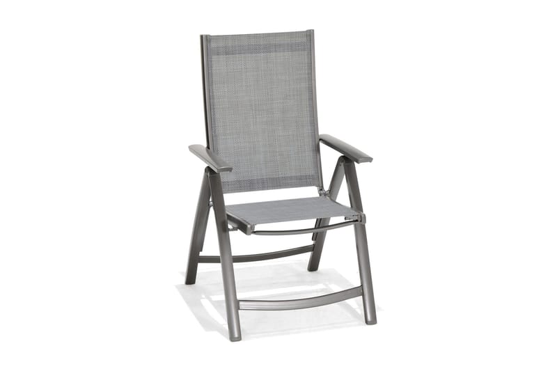 Solana Spisegruppe 160 cm + 4 Posisjonsstoler - Grå - Hagemøbler & utemiljø - Hagegruppe - Spisegrupper hage