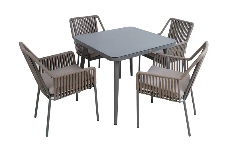 Spisegruppe Andros med 4 Stoler