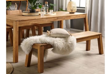 Spisegruppe Coteto 225 cm + 2 Benker - Akasie - Hagemøbler & utemiljø - Hagegruppe - Spisegrupper hage