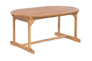 Spisegruppe MAUI med 8 Stoler+Puter + Paraply - Tre / Natur - Hagemøbler & utemiljø - Hagegruppe - Spisegrupper hage