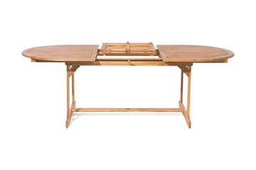 Spisegruppe MAUI med 8 Stoler+Puter + Paraply - Tre / Natur - Hagemøbler & utemiljø - Hagegruppe - Spisegrupper hage