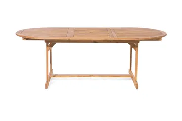 Spisegruppe MAUI med 8 Stoler+Puter + Paraply - Tre / Natur - Hagemøbler & utemiljø - Hagegruppe - Spisegrupper hage