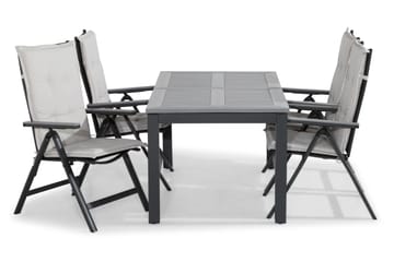 Spisegruppe Monaco 152-210x90 + 4 Monaco Light Stol m Pute