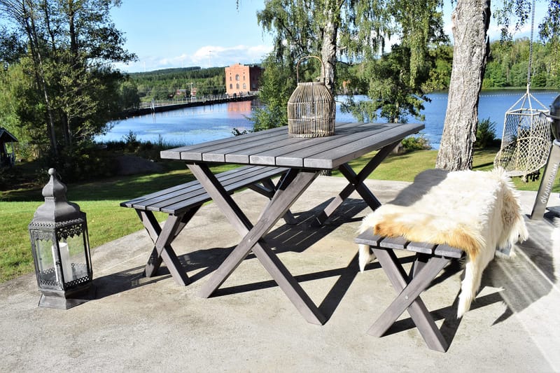 Spisegruppe Scottsdale 150 cm + 4 Kungshamn Stol Shabby Chic - KWA - Hagemøbler & utemiljø - Hagegruppe - Spisegrupper hage