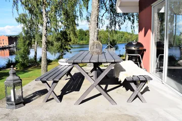 Spisegruppe Scottsdale Fasta 190 + 6 Kungshamn Stol Shabby C - KWA - Hagemøbler & utemiljø - Hagegruppe - Spisegrupper hage