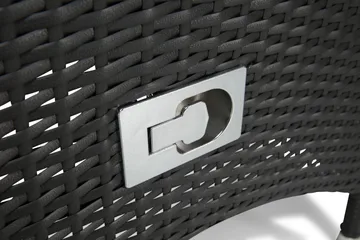 Thor Spisegruppe Ø140+6 Jenny Regulerbare Stoler - Grå/Svart - Hagemøbler & utemiljø - Hagegruppe - Spisegrupper hage