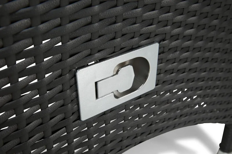 Thor Spisegruppe Ø140+6 Jenny Regulerbare Stoler - Grå/Svart - Hagemøbler & utemiljø - Hagegruppe - Spisegrupper hage