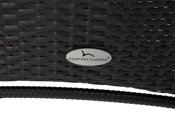 Thor Spisegruppe Ø140+6 Jenny Regulerbare Stoler - Svart - Hagemøbler & utemiljø - Hagegruppe - Spisegrupper hage