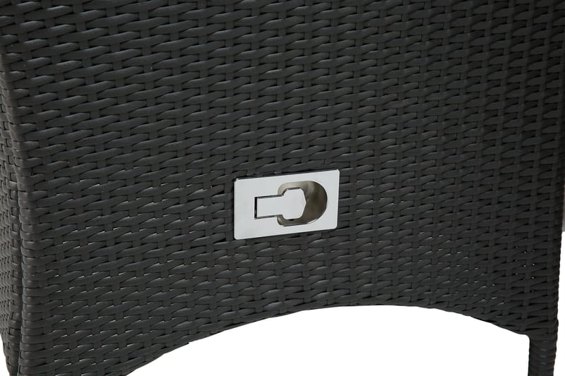 Thor Spisegruppe Ø140+6 Jenny Regulerbare Stoler - Svart - Hagemøbler & utemiljø - Hagegruppe - Spisegrupper hage