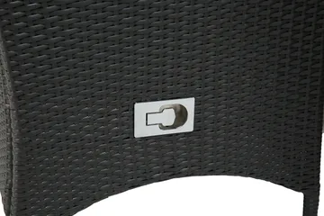 Thor Spisegruppe Ø140+6 Jenny Regulerbare Stoler - Svart - Hagemøbler & utemiljø - Hagegruppe - Spisegrupper hage