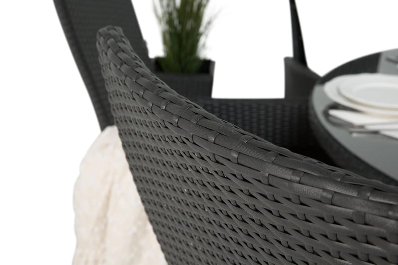 Thor Spisegruppe Ø140+6 Jenny Regulerbare Stoler - Svart - Hagemøbler & utemiljø - Hagegruppe - Spisegrupper hage