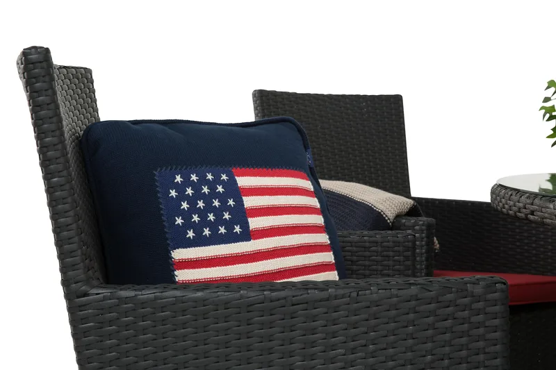 Thor Spisegruppe Ø140+6 Thor Lyx Stoler - Grå/Svart - Hagemøbler & utemiljø - Hagegruppe - Spisegrupper hage