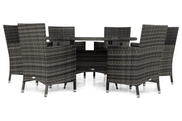 Thor Spisegruppe Ø140+6 Thor Stoler - Grå - Hagemøbler & utemiljø - Hagegruppe - Spisegrupper hage