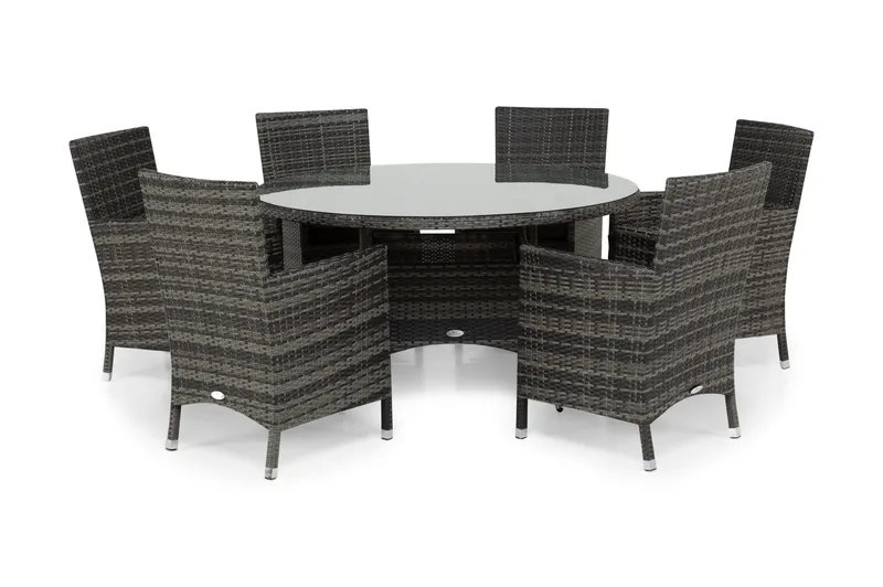 Thor Spisegruppe Ø140+6 Thor Stoler, Grå