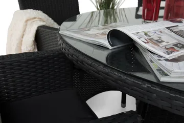 Thor Spisegruppe Ø140+6 Thor Stoler - Svart - Hagemøbler & utemiljø - Hagegruppe - Spisegrupper hage