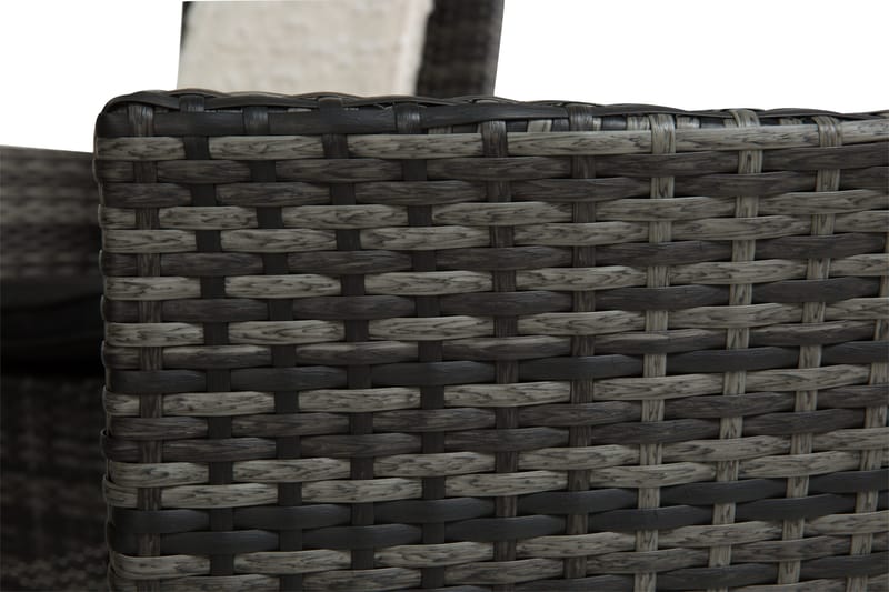 Thor Spisegruppe Ø140+6 Thor Stoler - Svart/Grå - Hagemøbler & utemiljø - Hagegruppe - Spisegrupper hage