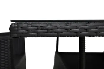 Thor Spisegruppe 140+4 Jenny Regulerbare Stoler - Svart - Hagemøbler & utemiljø - Hagegruppe - Spisegrupper hage