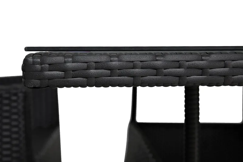 Thor Spisegruppe 140+4 Jenny Regulerbare Stoler - Svart - Hagemøbler & utemiljø - Hagegruppe - Spisegrupper hage