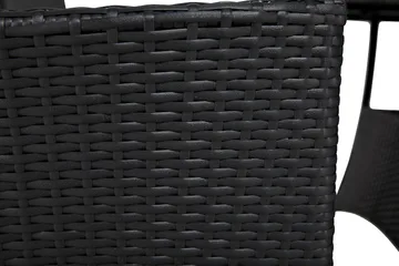 Thor Spisegruppe 140+4 Jenny Regulerbare Stoler - Svart - Hagemøbler & utemiljø - Hagegruppe - Spisegrupper hage