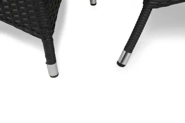 Thor Spisegruppe 140+4 Jenny Regulerbare Stoler - Svart - Hagemøbler & utemiljø - Hagegruppe - Spisegrupper hage