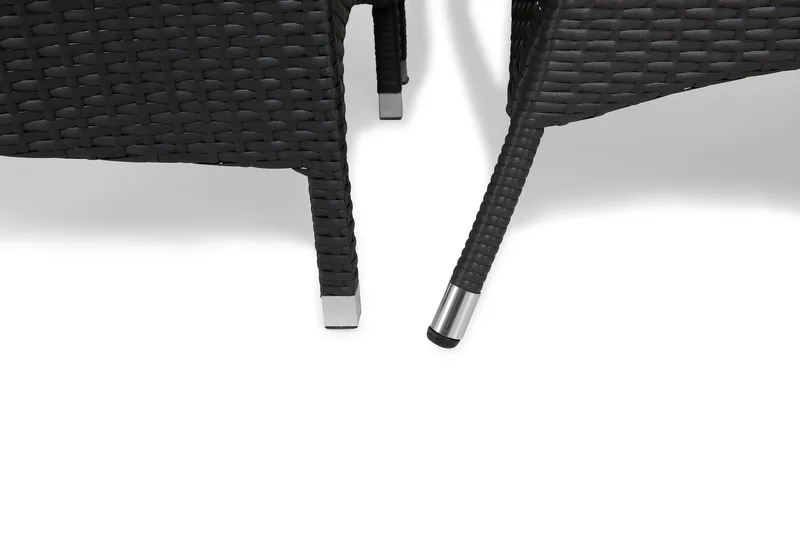 Thor Spisegruppe 140+4 Thor Lyx Stoler - Svart - Hagemøbler & utemiljø - Hagegruppe - Spisegrupper hage