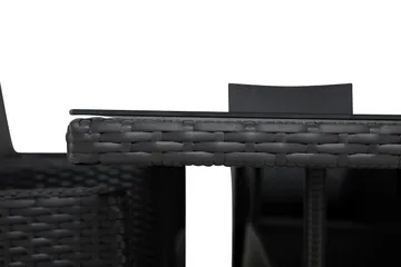 Thor Spisegruppe 140+4 Thor Lyx Stoler - Svart - Hagemøbler & utemiljø - Hagegruppe - Spisegrupper hage