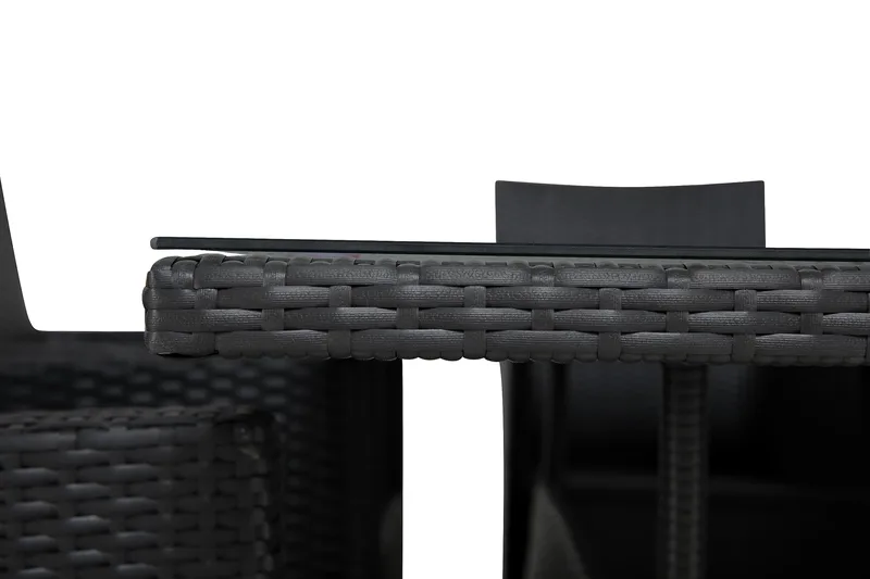 Thor Spisegruppe 140+4 Thor Lyx Stoler - Svart - Hagemøbler & utemiljø - Hagegruppe - Spisegrupper hage