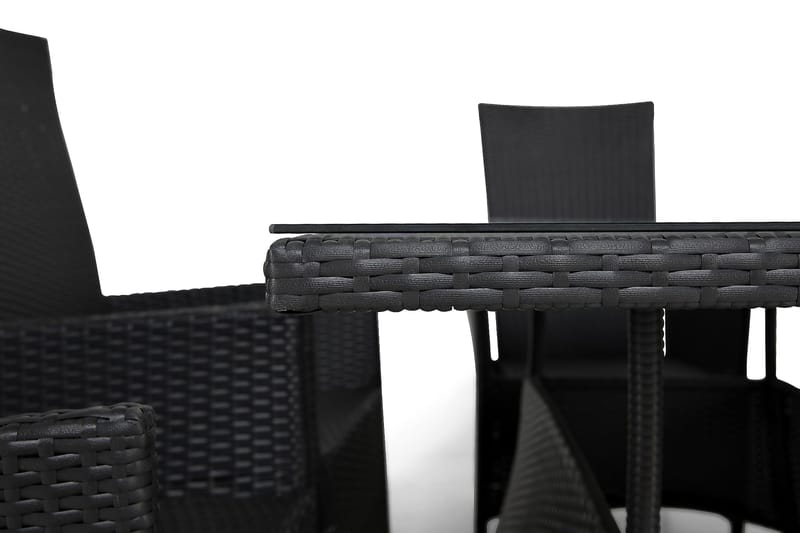 Thor Spisegruppe 140+6 Jenny Regulerbare Stoler - Svart - Hagemøbler & utemiljø - Hagegruppe - Spisegrupper hage