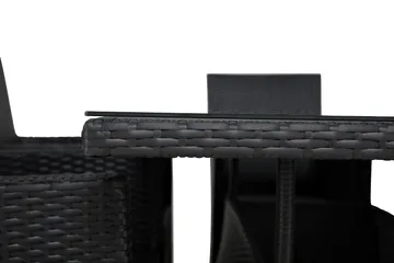 Thor Spisegruppe 140+6 Thor Lyx Stoler - Svart - Hagemøbler & utemiljø - Hagegruppe - Spisegrupper hage