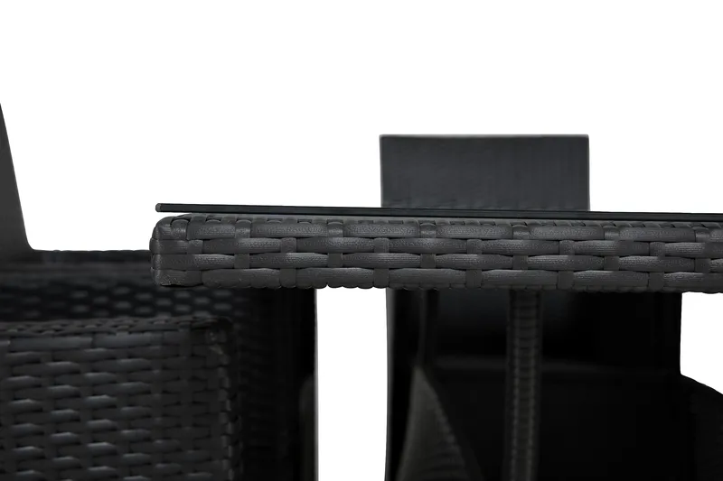 Thor Spisegruppe 140+6 Thor Lyx Stoler - Svart - Hagemøbler & utemiljø - Hagegruppe - Spisegrupper hage