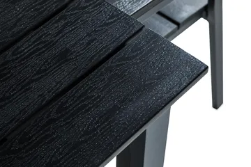 Tunis Spisegruppe 152-210x90 + 4 Stapestoler - Svart - Hagemøbler & utemiljø - Hagegruppe - Spisegrupper hage